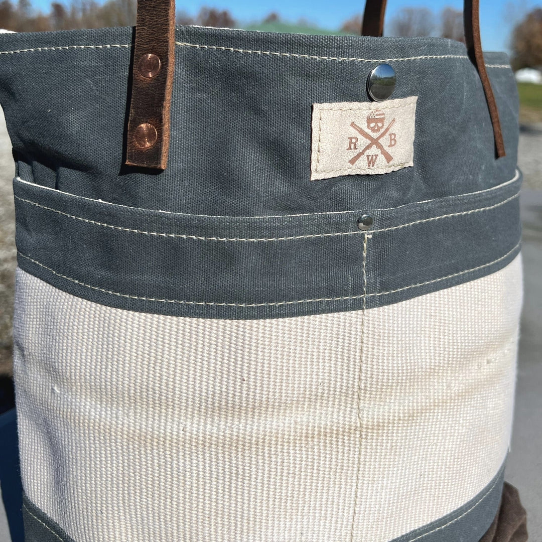 Made in USA RWB Logo Burn Bags - Slate