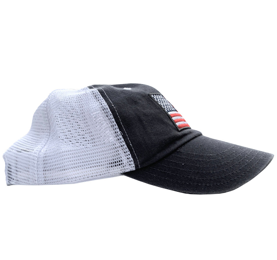 Women's American Flag Vintage Washed Dad Hat