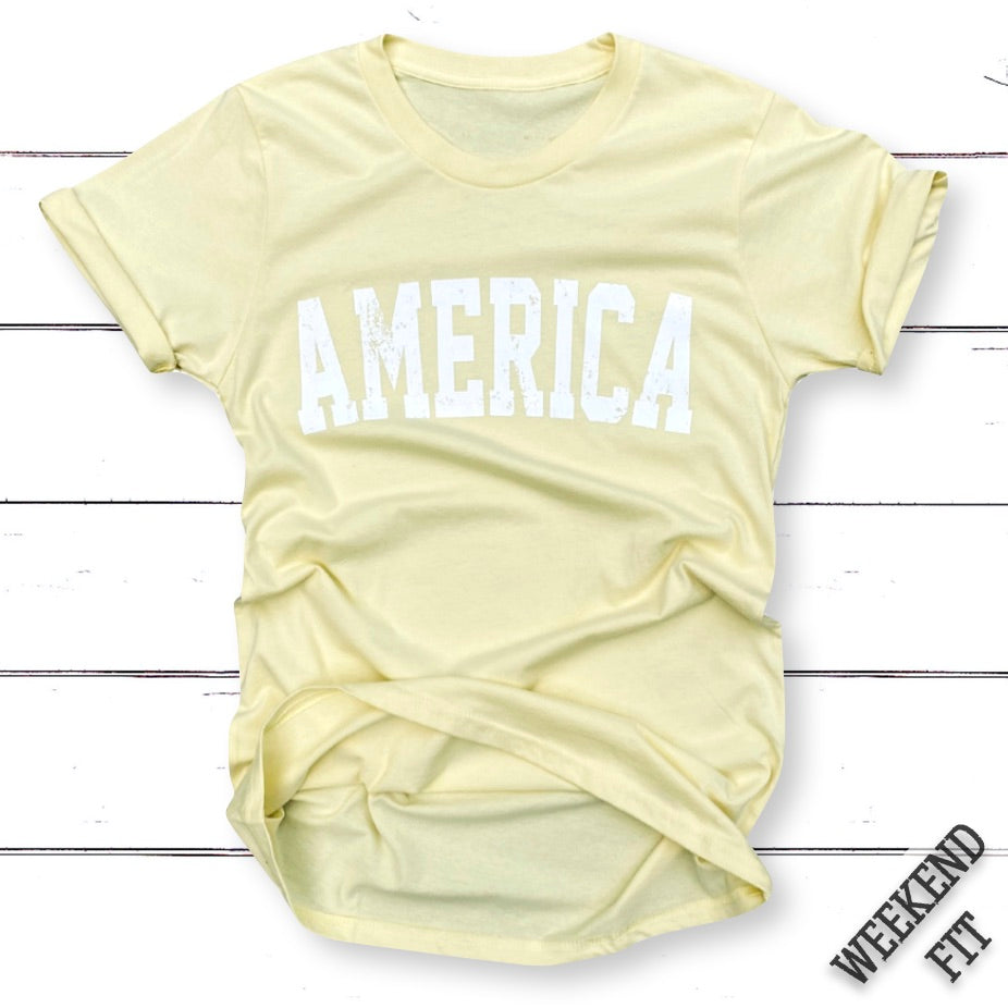 Women's Block America Patriotic Weekend Fit T Shirt