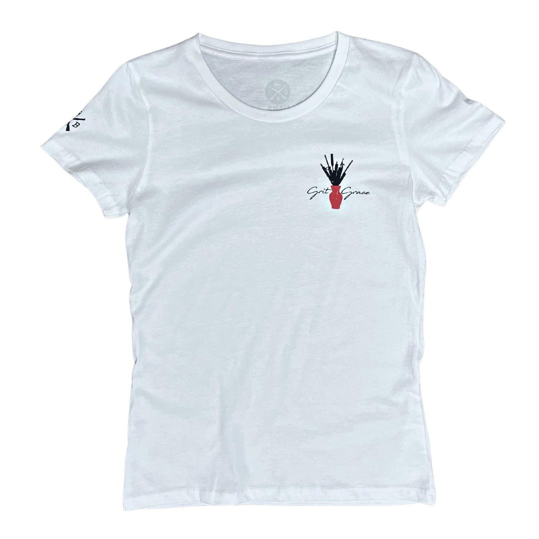 Women's Grit & Grace Freedom Bouquet Patriotic T Shirt