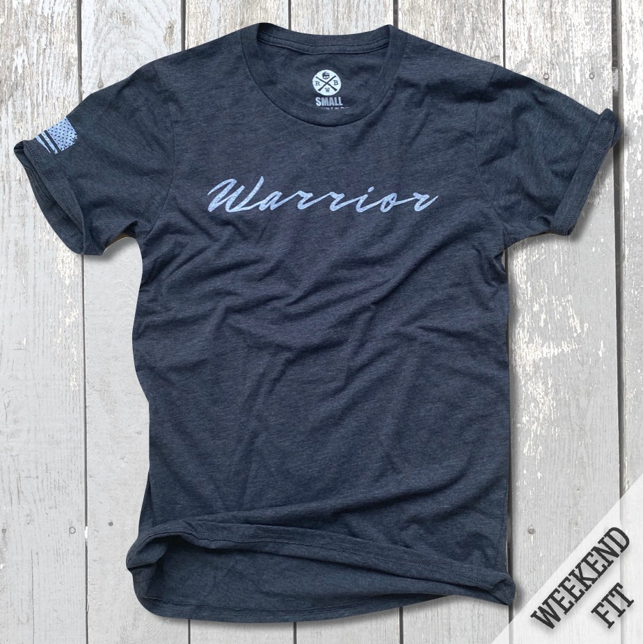 Women's Script Warrior Patriotic T-Shirt