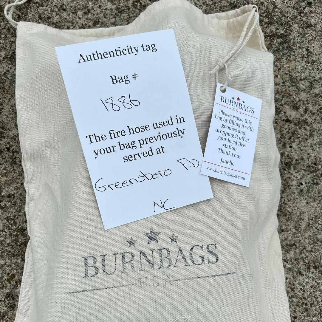 Made in USA Burn Bags - Medium Red Handbag