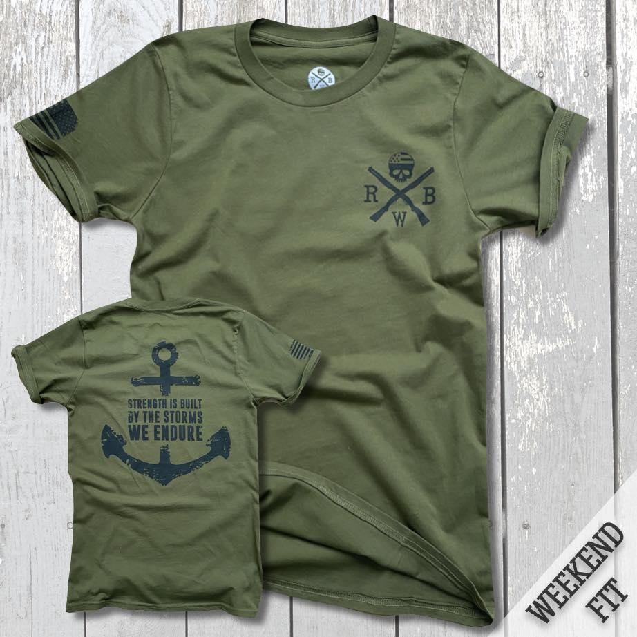 Women's Strength Through Storms Patriotic T Shirt