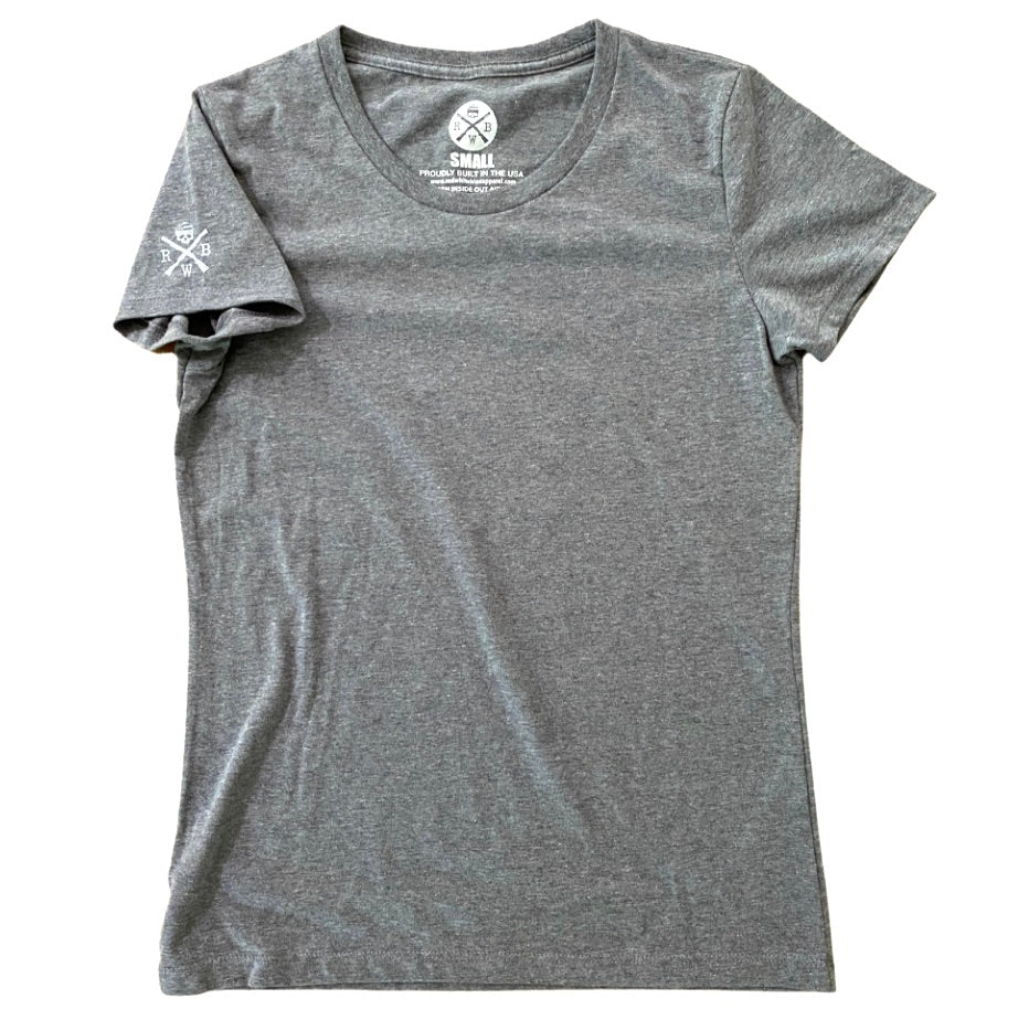 Women's American Made Basic Tees 3 Pack (Gray Black Pine)