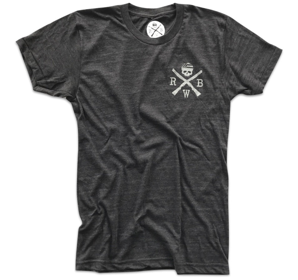 Men's AMERICAN Tri-blend T Shirt (Heather Black)