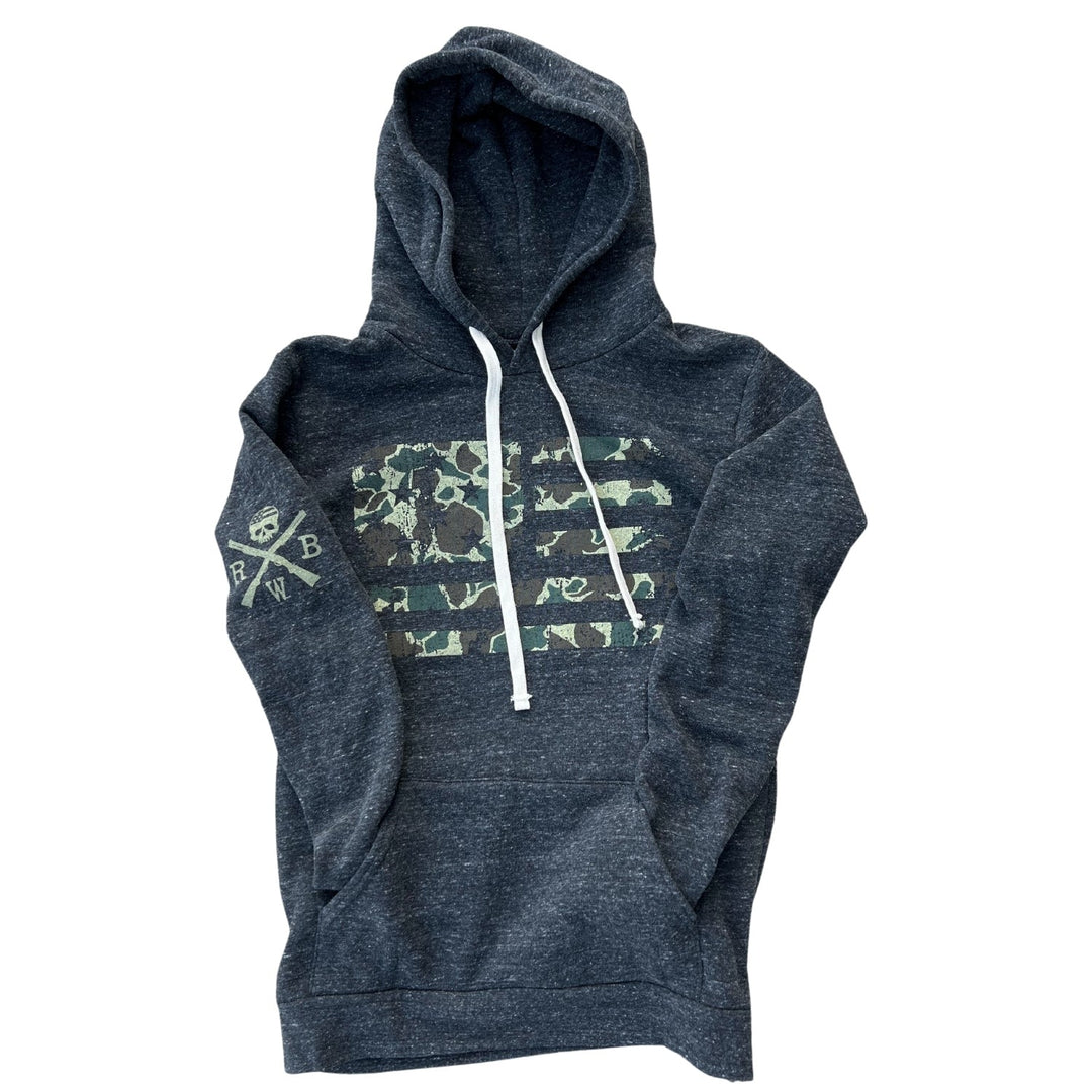 Men's Stars & Stripes Camo American Flag Hooded Sweatshirt
