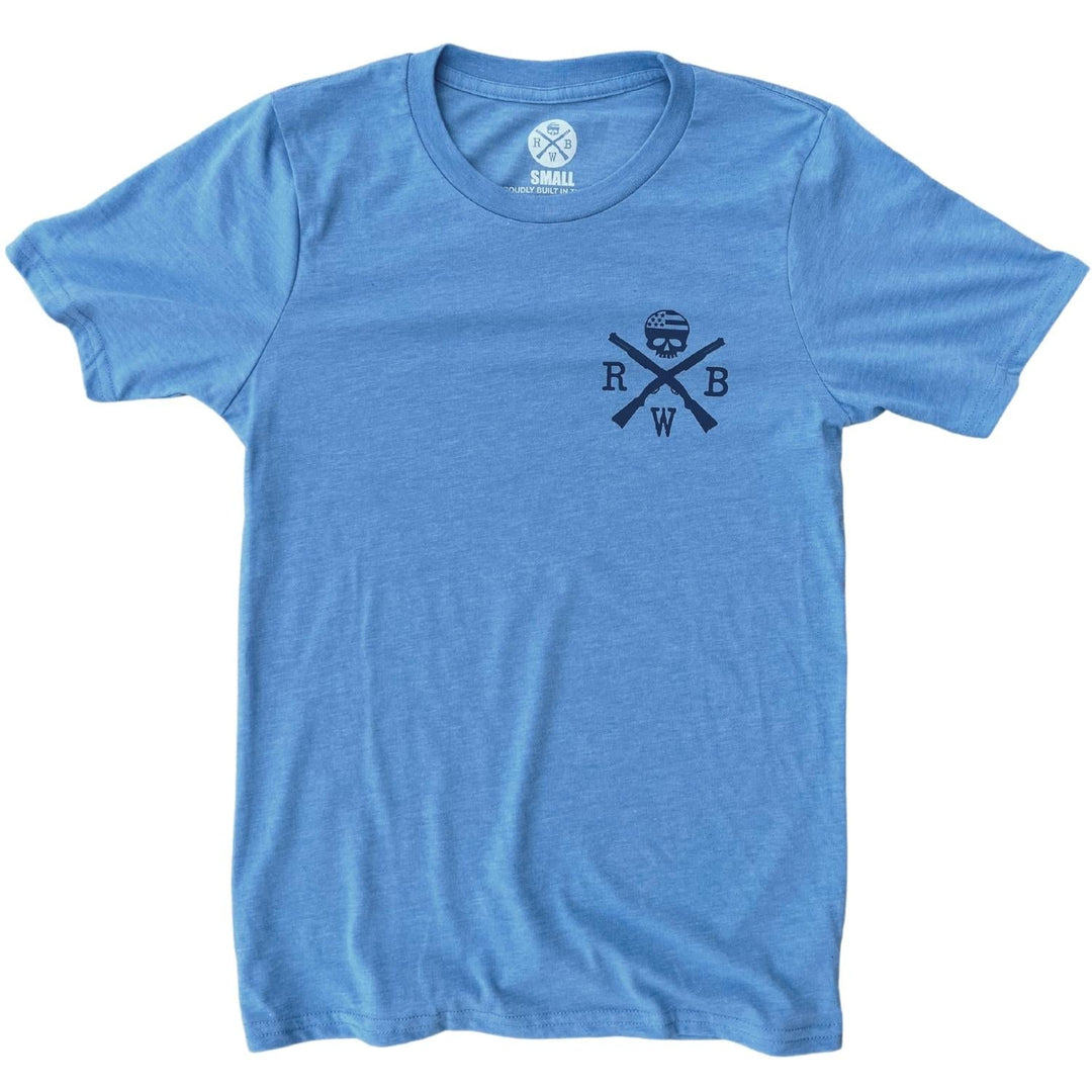 Men's Old Glory American Flag T Shirt (Baby Blue)