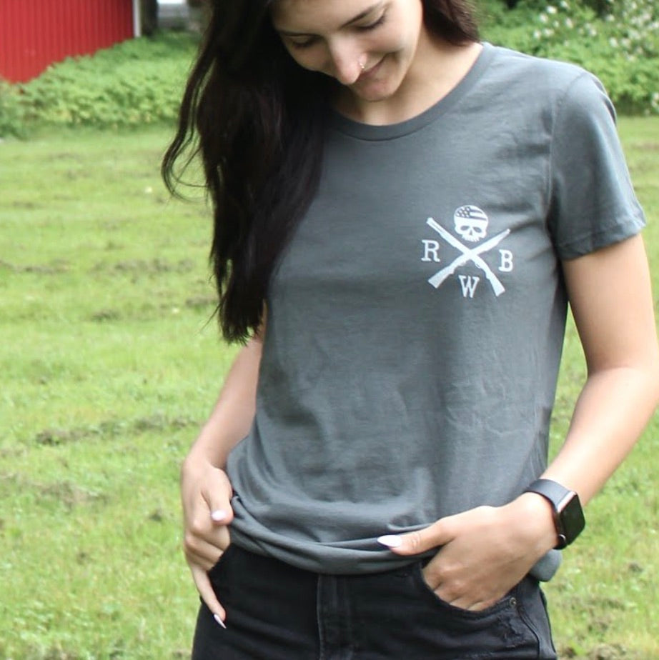 Women's Red White Blue Old Glory T Shirt