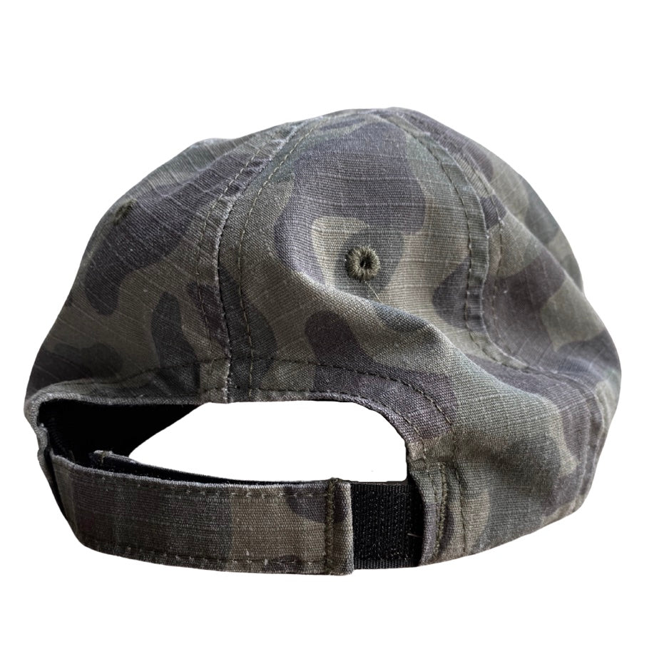 American Flag Vintage Washed Full Fabric Frog Camouflage Range Hat