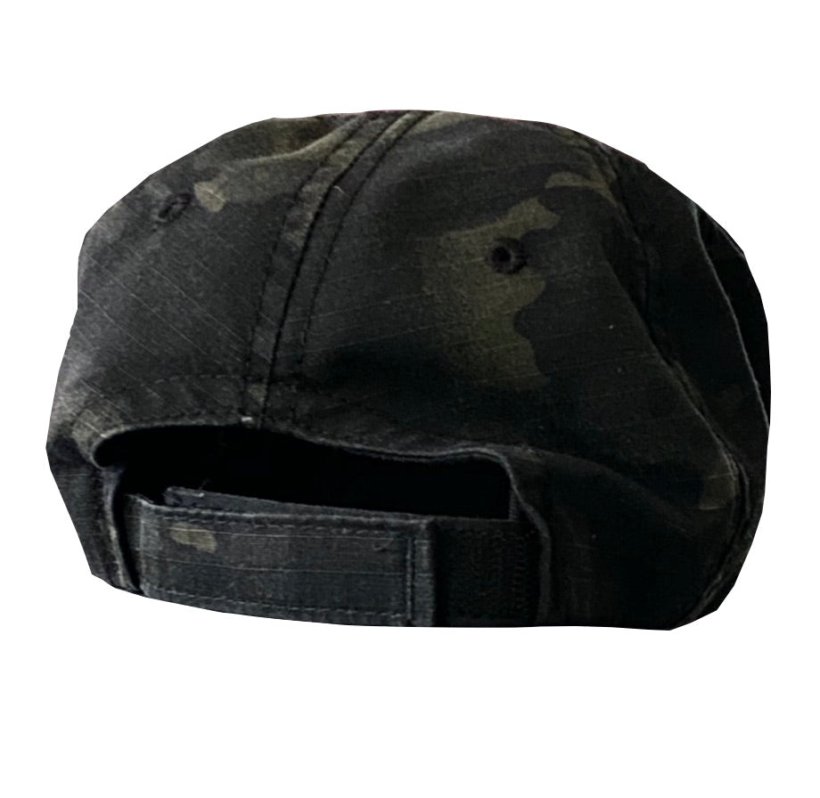 American Flag Vintage Washed Full Fabric Multicam Camouflage - RANGE HAT