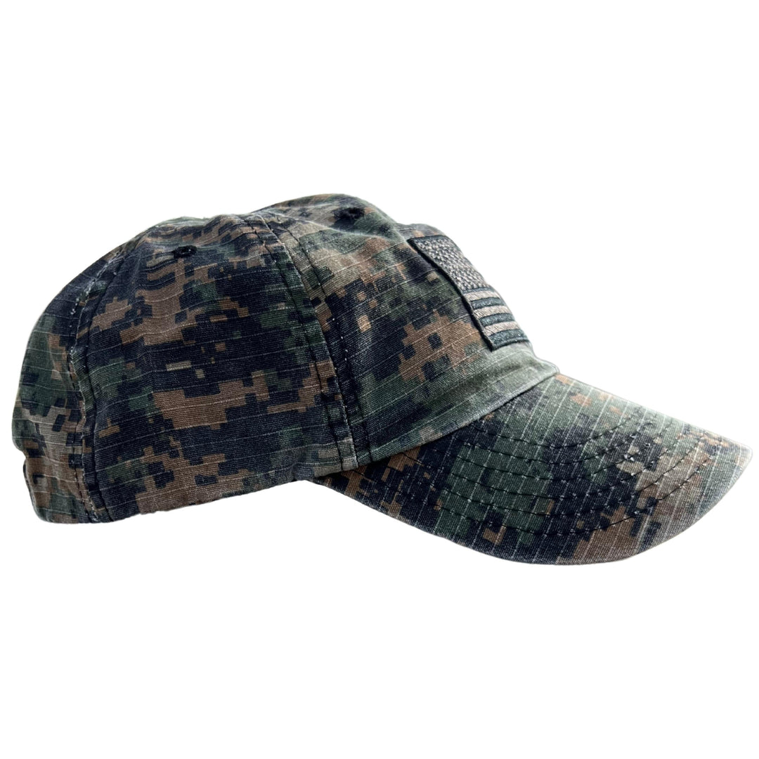 American Flag Digital Camo Range Hat Made In USA