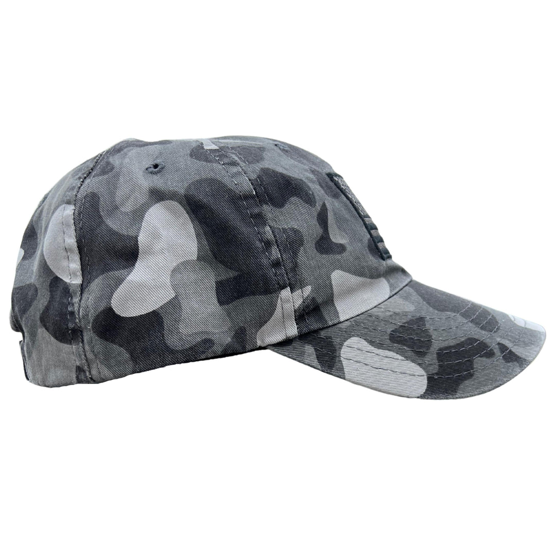 American Flag Winter Camo Range Hat Made In USA