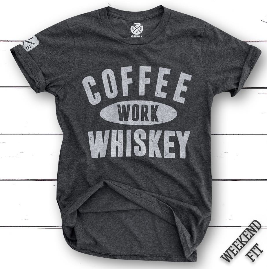Women's Coffee Work Whiskey T Shirt