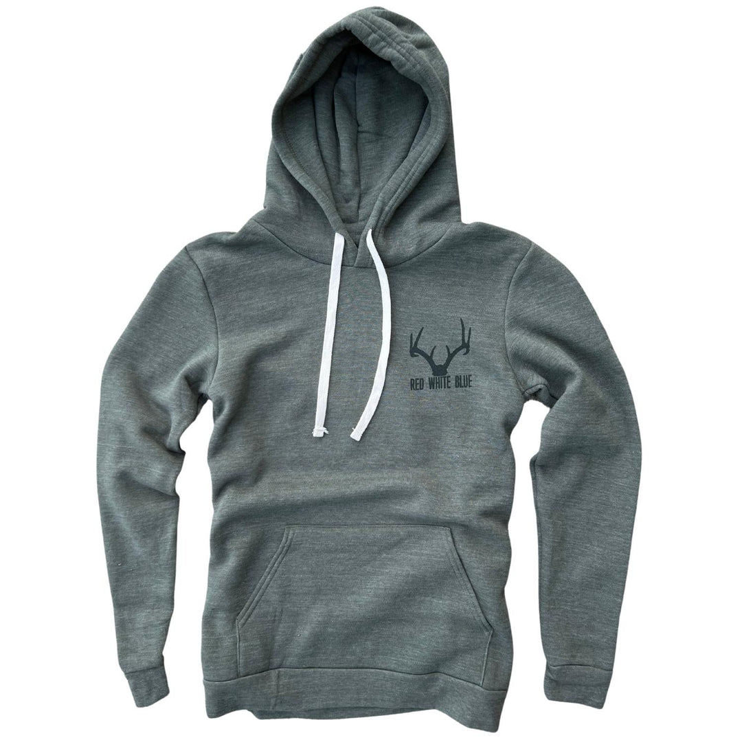 Men's Bowhunter American Flag Deer Season Hooded Sweatshirt