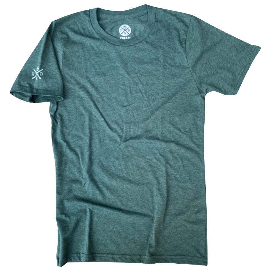 Men's American Basic Tees Heather Gray Forest  Charcoal