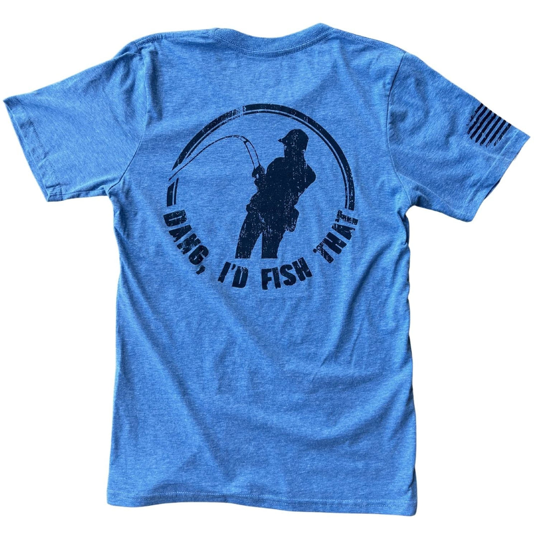 Men's I'd Fish That Fishing Angler Patriotic T Shirt