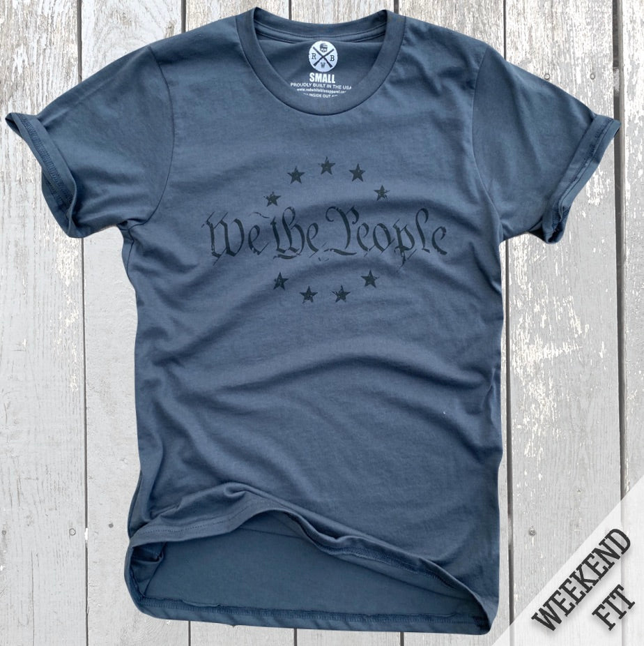 Women's We The People Patriotic T-Shirt (Slate)