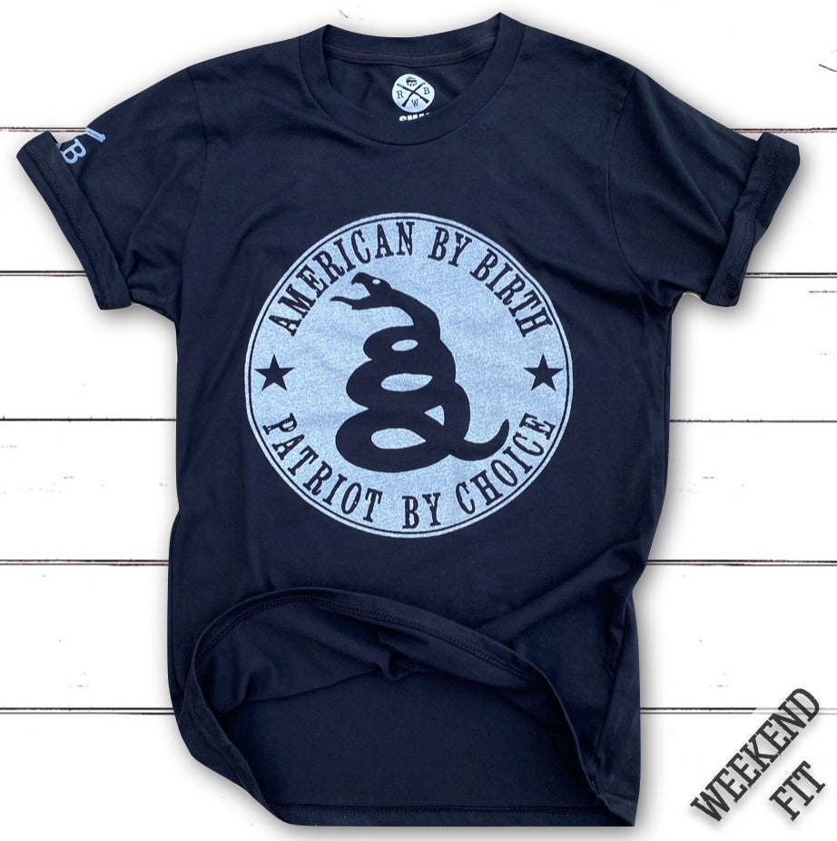 Women's American By Birth Patriot By Choice T-Shirt